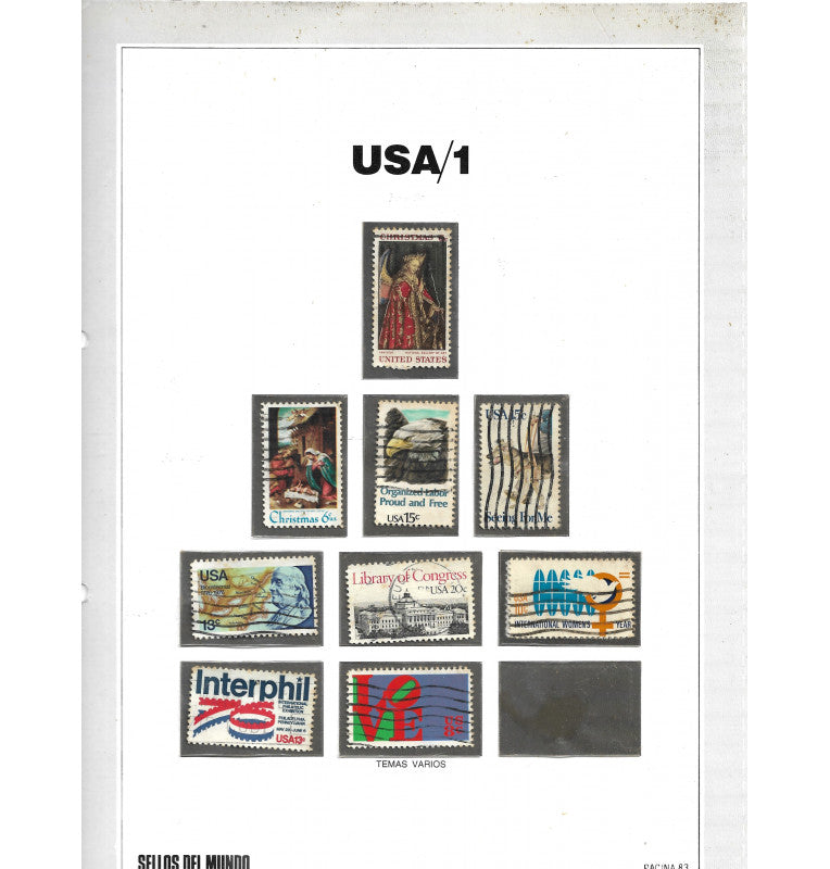 Libro de Estampilla del mundo. Gran enciclopedia de la filatelia